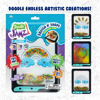 Picture of DoodleJamz JellyPics - Sensory Drawing Pads Filled with Non-Toxic Squishy Beads and Gel - Includes Stylus, Removable 2-Sided Emoji Backer Card (Rainbow Beads)