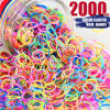 Picture of Color Elastic Hair Bands, Teenitor 2000pcs Multi Color Hair Holder Hair Tie Elastic Rubber Bands for Baby Girls