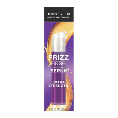 Picture of John Frieda Frizz Ease Extra Strength Hair Serum, Nourishing Hair Oil for Frizz Control, Heat Protectant with Argan & Coconut Oils, 1.69 fl oz (Package May Vary)