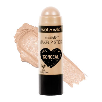 Picture of Wet n Wild MegaGlo Conceal & Contour Stick, Nude For Thought | Natural | Concealer Makeup Stick | Cream to Powder