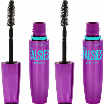 Picture of Maybelline Volum' Express Falsies Volumizing, Washable Mascara, Blackest Black, 2 Count