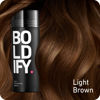 Picture of BOLDIFY Hair Fibers for Thinning Hair (LIGHT BROWN) Undetectable & Natural - 28g Bottle - Hair Powder - Completely Conceals Hair Loss in 15 Sec - Hair Thickener & Topper for Fine Hair for Women & Men