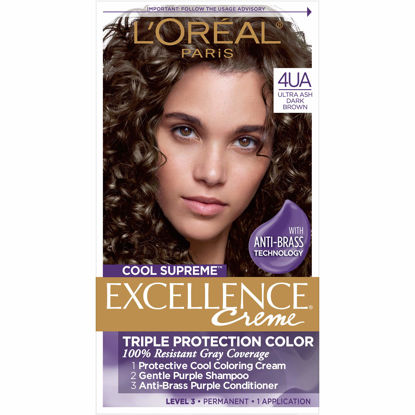 Picture of L'Oreal Paris Cool Supreme Permanent Hair Color, Ash, Ultra Ash Dark Brown 4.11, 1 count (Pack of 12)