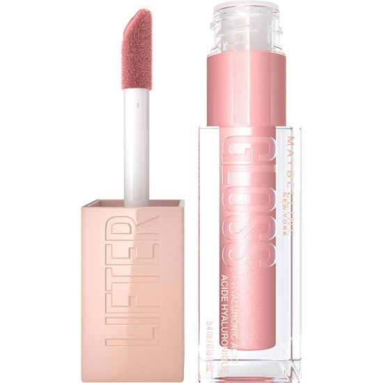 Picture of Maybelline New York Lifter Gloss, Hydrating Lip Gloss with Hyaluronic Acid, High Shine for Plumper Looking Lips, Opal, Pink Neutral, 0.18 Ounce