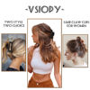 Picture of Vsiopy 6pcs 3.5 Inch Medium Large Claw Clips For Thick Hair, Big Hair Clip For Thin Hair, Girls' Hair Clips Claw, Neutral Hair Clips for Women, Matte Square Hair Claws Clips For Hair