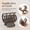 Picture of DEEKA Double Row Teeth Hair Clips Small Claw Clips for Thin Hair 4 Pack 1.6" Medium Matte Non-slip Short Hair Accessories for Women and Girls