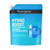 Picture of Neutrogena Hydro Boost Lightweight Hydrating Facial Cleansing Gel, Gentle Face Wash & Makeup Remover with Hyaluronic Acid, Hypoallergenic & Non Comedogenic, Refill Pouch, 16 fl. oz