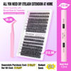 Picture of DIY Lash Extension Kit 280pcs Individual Lashes Cluster D Curl Eyelash Extension Kit 30D 40D 9-16mm Mix Lash Clusters with Lash Bond and Seal and Lash Applicator Tool for Self Application at Home (30D+40D-0.07D-9-16MIX KIT)