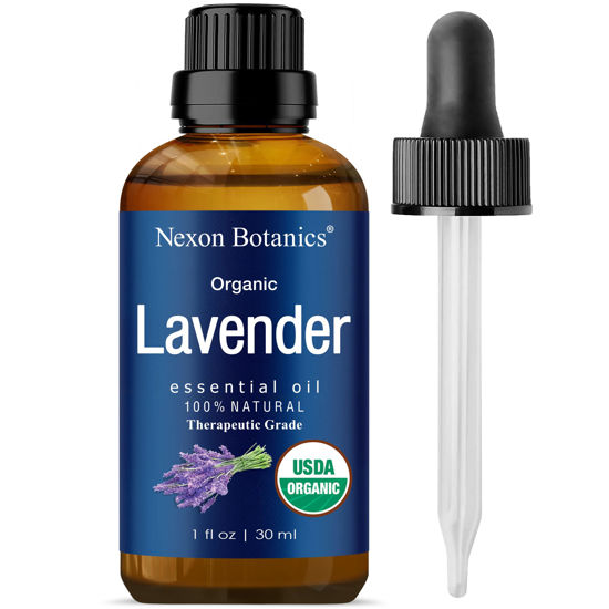 Picture of Organic Lavender Essential Oil 30 ml - Natural Lavender Oil Essential Oil for Diffuser, Aromatherapy, Hair Care, Skin Care, Sleep - Aceite De Lavanda Organico - Organic Lavender Oil - Nexon Botanics