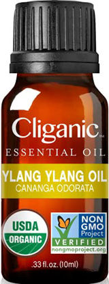 Picture of Organic Ylang Ylang Essential Oil, 100% Pure Natural for Aromatherapy | Non-GMO Verified