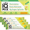 Picture of IQMIX Sugar Free Electrolytes Powder Packets - Hydration Supplement Drink Mix with Keto Electrolytes, Lions Mane, Magnesium L-Threonate, and Potassium Citrate - Lemon Lime (20 Count)