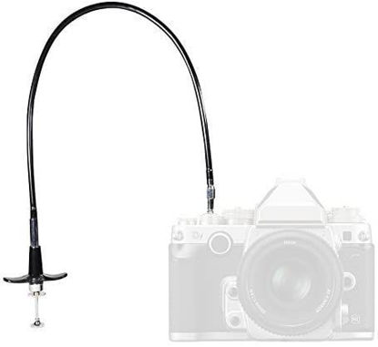Picture of Foto&Tech 100cm Mechanical Shutter Release Cable with Bulb-Lock Compatible with Nikon Df/ F80/ F4/ FM2/ F3/ FE/ FM3a, Fujifilm X-E3/X-Pro2/X10/X100/X-PRO1/X-E1/DF-1, Leica M6/M8/AE-1,Minolta SRT-200