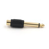 Picture of VCE RCA to 1/4" Audio Adapter, 6.35mm Mono Plug Male to RCA Female Connectors 6-Pack