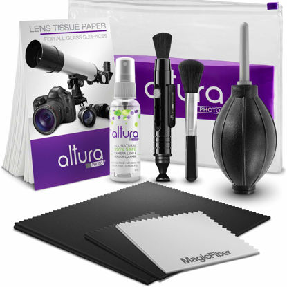 Picture of Altura Photo Professional Camera Cleaning Kit for DSLR & Mirrorless Cameras and Sensitive Electronics Bundle - Camera Accessories Kit with Altura Photo 2oz All Natural Cleaning Solution