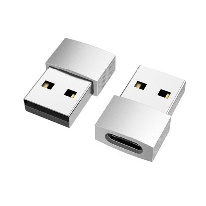 Picture of nonda USB C to USB Adapter (2 Pack), USB-C Female to USB Male, USB Type C Female to USB OTG Adapter for MacBook Pro 2015/2013, MacBook Air 2017/2015, Laptops, Wall Chargers, Power Banks