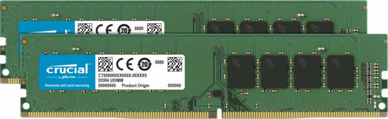 Picture of Crucial RAM 16GB Kit (2x8GB) DDR4 3200MHz CL22 (or 2933MHz or 2666MHz) Desktop Memory CT2K8G4DFRA32A