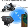 Picture of FIRE BULL Motorcycle Helmet Bluetooth Headset, Dustproof and Sun Protection Wireless Motorcycle Helmet Earphones with Long Battery Life, and Hands-Free Communication System