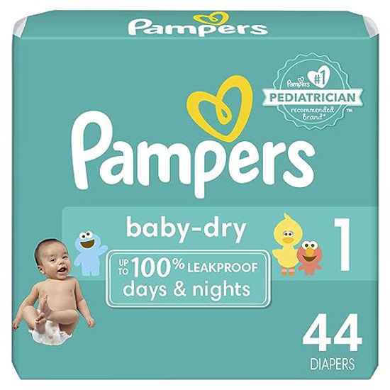 Picture of Diapers Size 1, 44 count - Pampers Baby Dry Disposable Diapers