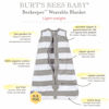 Picture of Burt's Bees Baby unisex baby Beekeeper Blanket, 100% Organic Cotton, Swaddle Transition Sleeping Bag Wearable Blanket, A Bee C Cloud, Medium US