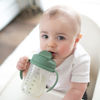 Picture of Dr. Brown's Milestones Baby's First Straw Cup Sippy Cup with Straw 6m+, 9oz/270ml, Olive Green