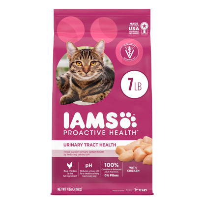 Picture of IAMS PROACTIVE HEALTH Adult Urinary Tract Health Dry Cat Food with Chicken, 7 lb. Bag