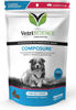 Picture of VETRISCIENCE Composure Clinically Proven Calming Chews for Dogs, Bacon, 120 Chews - Fast Acting Stress, Barking and Anxiety Relief for Dogs