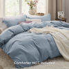 Picture of Bedsure Mineral Blue Duvet Cover King Size - Soft Prewashed Set, 3 Pieces, 1 Duvet Cover 104x90 Inches with Zipper Closure and 2 Pillow Shams, Comforter Not Included,