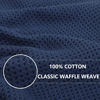 Picture of Homaxy 100% Cotton Waffle Weave Kitchen Dish Cloths, Ultra Soft Absorbent Quick Drying Dish Towels, 12x12 Inches, 6-Pack, Navy Blue