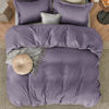 Picture of Bedsure Grayish Purple Duvet Cover Queen Size - Soft Brushed Microfiber Duvet Cover for Kids with Zipper Closure, 3 Pieces, Include 1 Duvet Cover (90"x90") & 2 Pillow Shams, NO Comforter