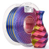 Picture of AMOLEN PLA 3D Printer Filament, Triple Color Coextrusion PLA Filament 1.75mm, Silk Shiny Red Yellow Blue Filament, 3D Printing Filament 1KG/2.2lb