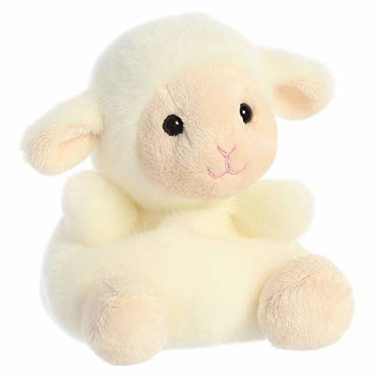 Picture of Aurora® Adorable Palm Pals™ Woolly Lamb™ Stuffed Animal - Pocket-Sized Fun - On-The-Go Play - White 5 Inches