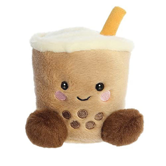 Picture of Aurora® Adorable Palm Pals™ Milky Tea Boba™ Stuffed Animal - Pocket-Sized Fun - On-The-Go Play - Brown 5 Inches