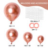 Picture of RUBFAC 129pcs Rose Gold Balloons Latex Balloons Different Sizes 18 12 10 5 Inches Party Balloon Kit for Birthday Party Graduation Baby Shower Wedding Holiday Balloon Decoration