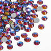 Picture of beadsland Flat Back Crystal Rhinestones Round Gems for Nail Art and Craft Glue Fix, Blue Volcano(2.9-3.0mm) SS12/1440pcs