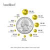 Picture of beadsland Flat Back Crystal Rhinestones Round Gems, Lemon Yellow (6.4-6.6mm) SS30/288pcs