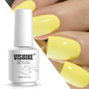 Picture of Vishine Nail Gel Polish, 15ml Soak Off Nail Gel Polish Nail Art Manicure Salon DIY at Home UV LED Light Required - Bright Pastel Yellow