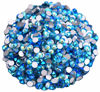 Picture of Jollin Glue Fix Crystal Flatback Rhinestones Glass Diamantes Gems for Nail Art Crafts Decorations Clothes Shoes(ss16 1440pcs, Aquamarine AB)