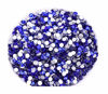 Picture of Jollin Glue Fix Crystal Flatback Rhinestones Glass Diamantes Gems for Nail Art Crafts Decorations Clothes Shoes(ss10 2880pcs, Sapphire)