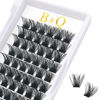 Picture of Lash Clusters B14 D Curl 10mm DIY Eyelash Extensions 72 Clusters Lashes B&Q LASH Volume Individual Lashes Eyelash Clusters Extensions Individual Lashes Cluster DIY at Home (B14,D-10mm)