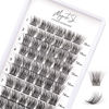 Picture of Cluster Lashes 72 Individual Lashes Clusters Eyelash Extensions False Eyelashes DIY Wispy Fluffy Lash Extension Kit Reusable False Eyelashes Natural Look Mix 10-16mm C D Curl-DM25