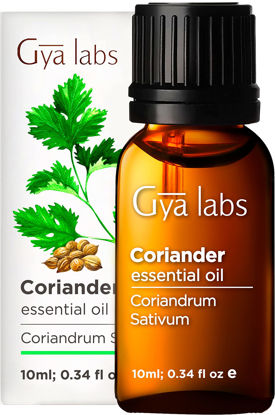 Picture of Gya Labs Coriander Essential Oil (10ml) - Sweet, Spicy & Herbaceous Scent