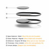 Picture of Webcam Cover Slide 0.022in Ultra Thin Metal Magnet Web Camera Cover for MacBook Pro Laptops Smartphone Mac PC Tablets for Echo Spot Show Protecting Your Privacy Security Black(3 Packs)