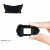 Picture of JJC Eb Ef Eyecup Eyepiece Eyeshade for Canon T8i T7i T6s T6i T5i SL3 SL2 T7 T6 T5 T3 5D Mark II 6D Mark II 90D 80D 77D 70D 60D 60Da Viewfinder Replace Canon Eb Ef Cup Soft Silicone Extended Design