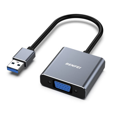 Picture of BENFEI USB 3.0 to VGA Adapter, USB 3.0 to VGA Male to Female Adapter