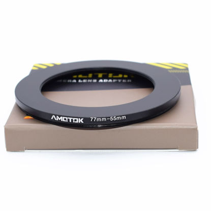 Picture of 77mm Lens to 55mm Camera Lens Adapter,77mm to 55mm Filter Step-Down Ring Adapter Ring,Compatible All 55mm Filter Accessory