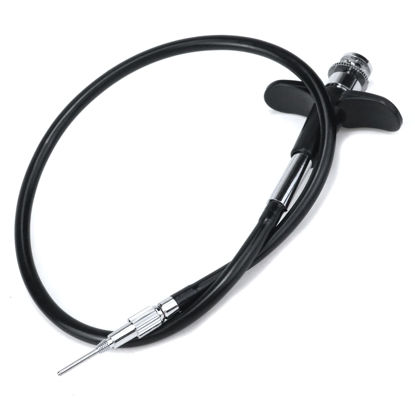 Picture of Pastlla 15.7"(40cm) Threaded Release Cable Vibration-Free Black Shutter Release Cable Shutter Release Cable with Bulb-Lock Mechanical Shutter Release Cable