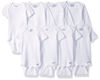 Picture of Gerber Baby 8-Pack Onesies Bodysuits, White Long Sleeve Short Sleeve, 3-6 Months