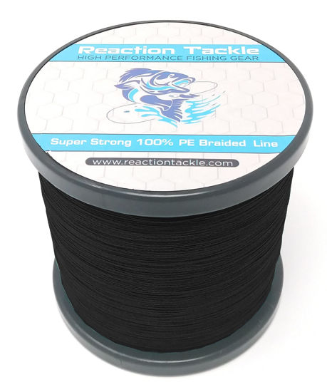 Picture of Reaction Tackle Braided Fishing Line NO Fade Black 100LB 300yd