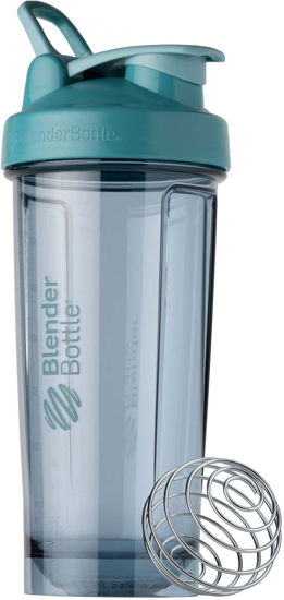 Picture of BlenderBottle Shaker Bottle Pro Series Perfect for Protein Shakes and Pre Workout, 28-Ounce, Cerulean Blue