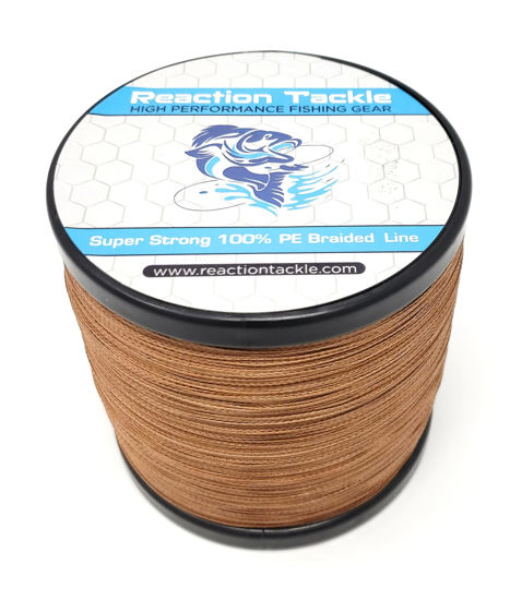 GetUSCart- Reaction Tackle Braided Fishing Line Timber Brown 30LB 1000yd
